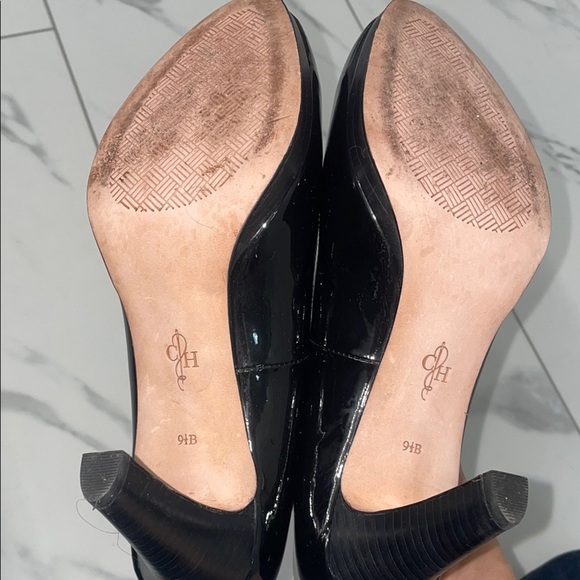 Black Patent Leather Platform Pumps - Picture 9 of 12